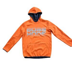Boss Mode Hoodie Sweatshirt Long‎ Sleeve Orange Youth Boys Size XL 14